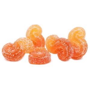 Peach Orange THC CBD gummies