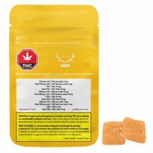 Sour Peach Mango CBG gummies